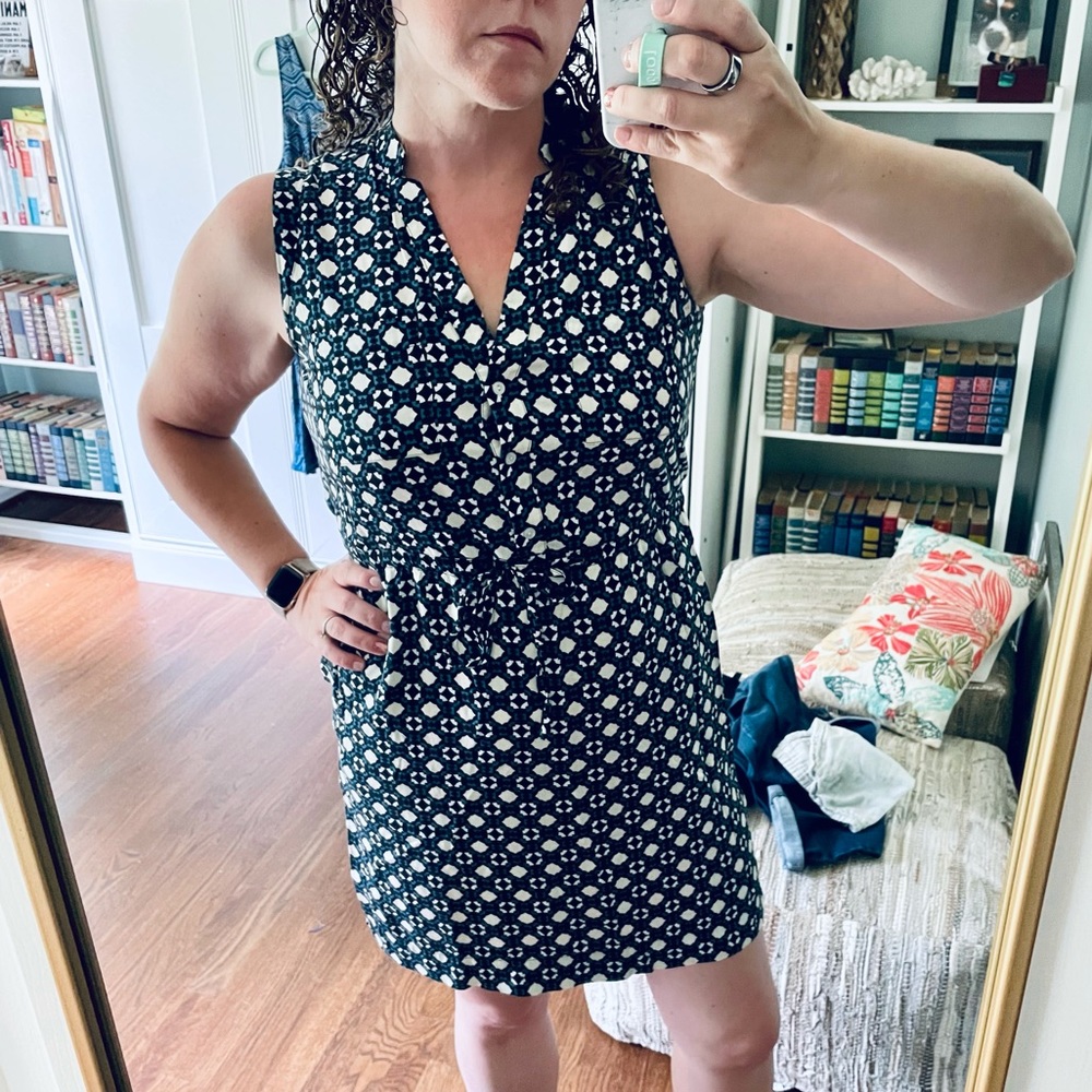 Loft | Women’s Shirt Dress Geometric Print Size M